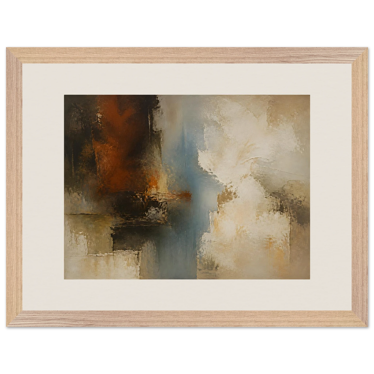 Golden Night: moon and night. Museum-quality framed fine art print.
