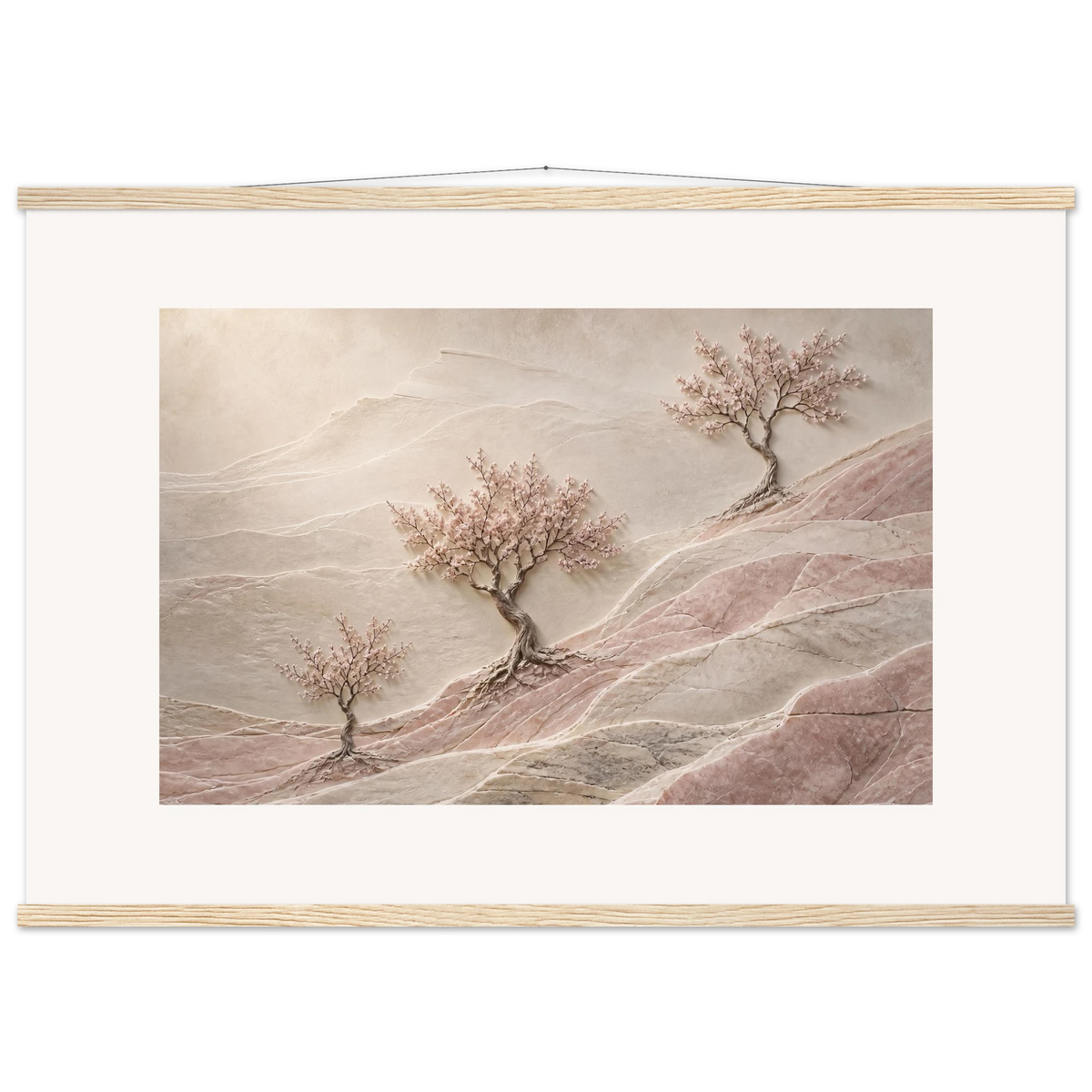 Blossom Terraces: flowers and botanical. Fine art poster by The Light Stays.
