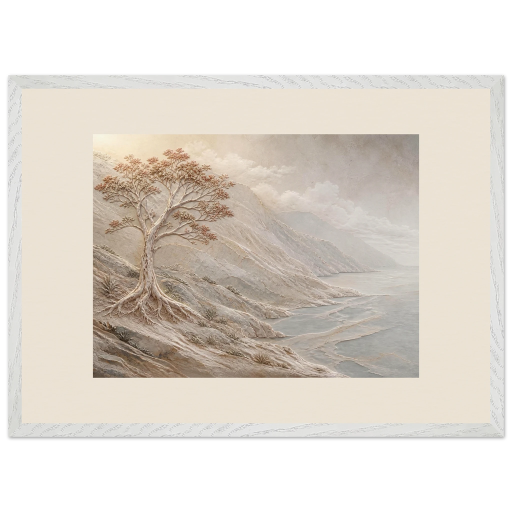 Coral Headland, sea and coastal landscape. Archival framed fine art print shown framed.