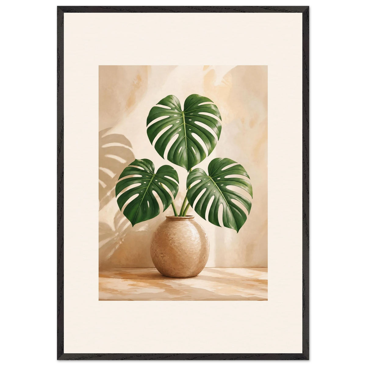 Vessel and Shadow: mediterranean and earth tones. Museum-quality framed fine art print.