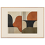 Compass and Clay: geometric abstract, clay and curves. Framed fine art print by The Light Stays.