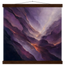 Violet Infinity, moon and night. Archival fine art poster shown framed.
