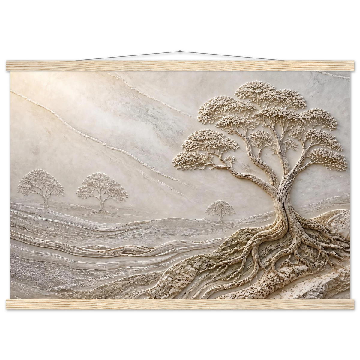 Old Growth, petra and herbarium. Archival fine art poster shown framed.