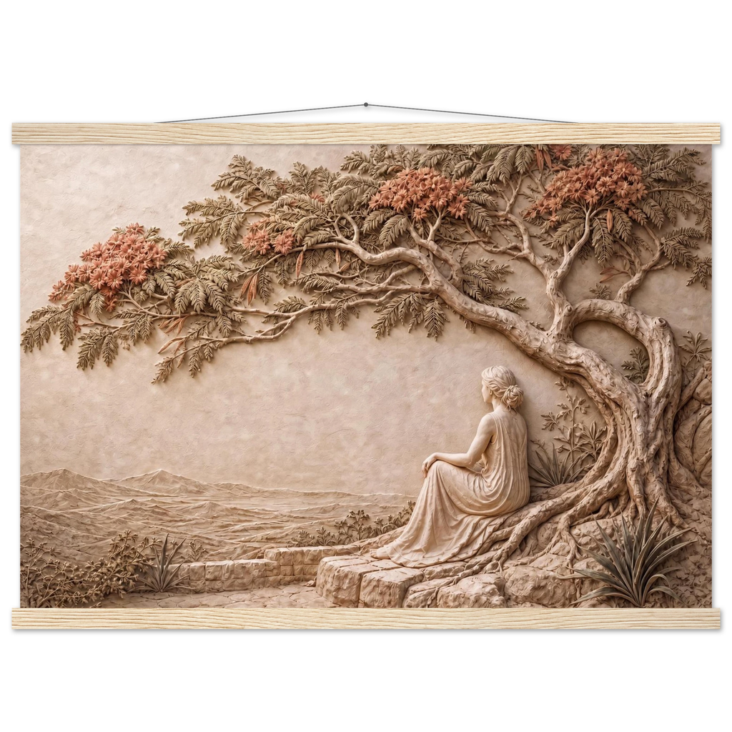 Under the Blossoms: petra and flora. Fine art poster by The Light Stays.