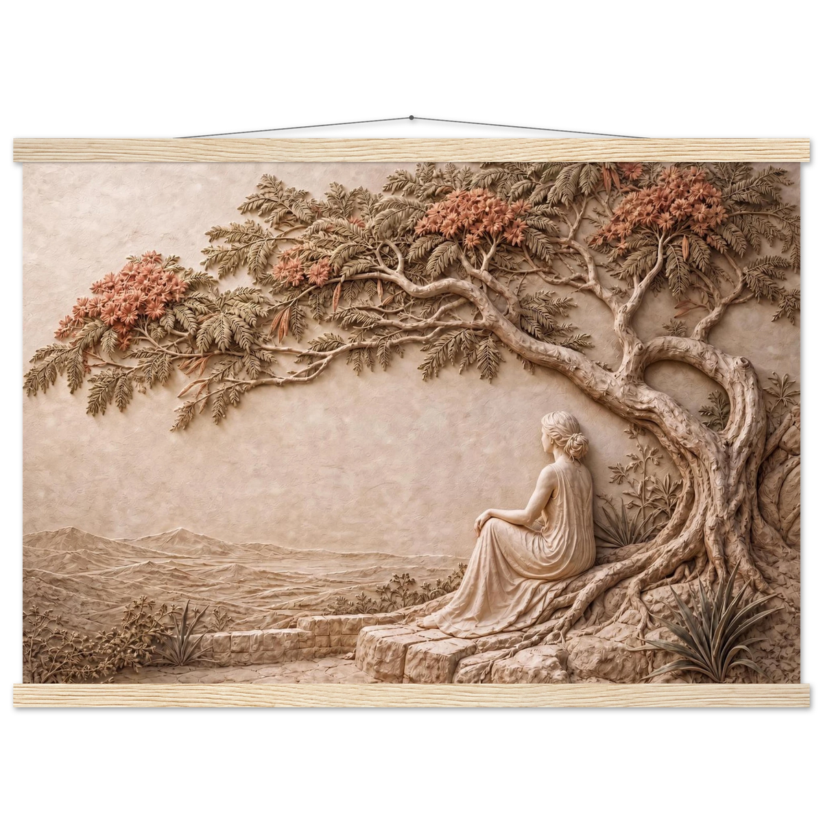 Under the Blossoms: petra and flora. Fine art poster by The Light Stays.