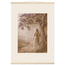 Old Friend: impasto, figure and companion tree. Fine art poster by The Light Stays.