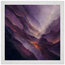 Violet Infinity: moon and night. Museum-quality framed fine art print.