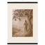 Old Friend: impasto, figure and companion tree. Fine art poster by The Light Stays.