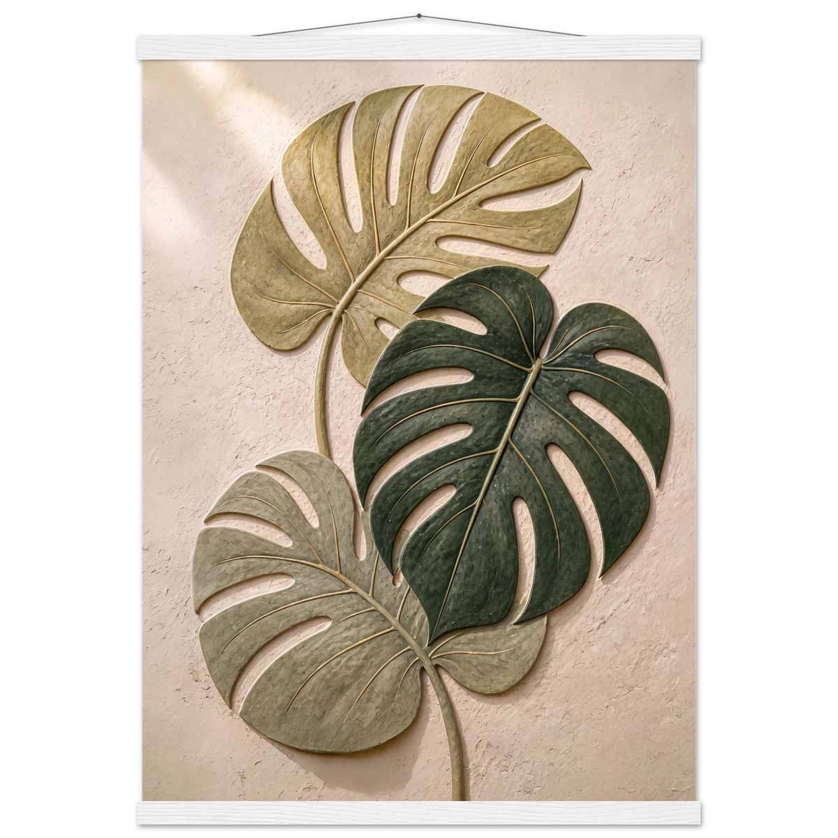 Stone Monstera: botanical and nature. Fine art poster by The Light Stays.