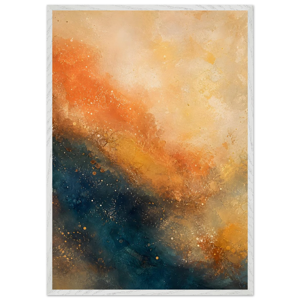 Blue Hour Field: night, horizon and deep blue. Framed fine art print by The Light Stays.