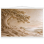 Sandstone Dawn: lumen and siena. Fine art poster, alternate frame and size.