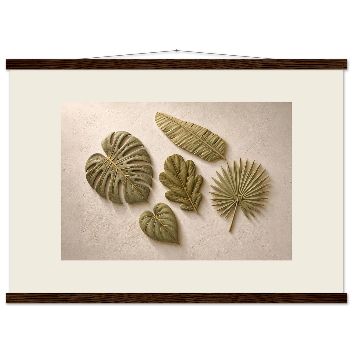 Green Constellation: botanical, green and loose rhythm. Fine art poster by The Light Stays.