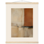 Terracotta Diptych, Panel I of II: two panels, terracotta and cream. Fine art poster, alternate frame and size.