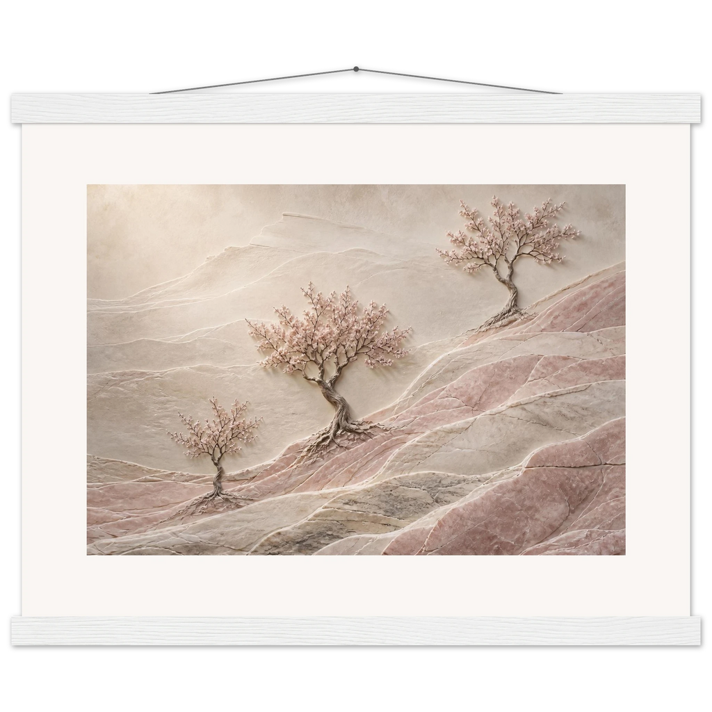 Blossom Terraces: flowers and botanical. Fine art poster by The Light Stays.