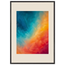 Teal and Orange, gradient, sea and dusk. Archival framed fine art print shown framed.