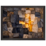 Citrine Seam, lumen and siena. Archival framed fine art print shown framed.