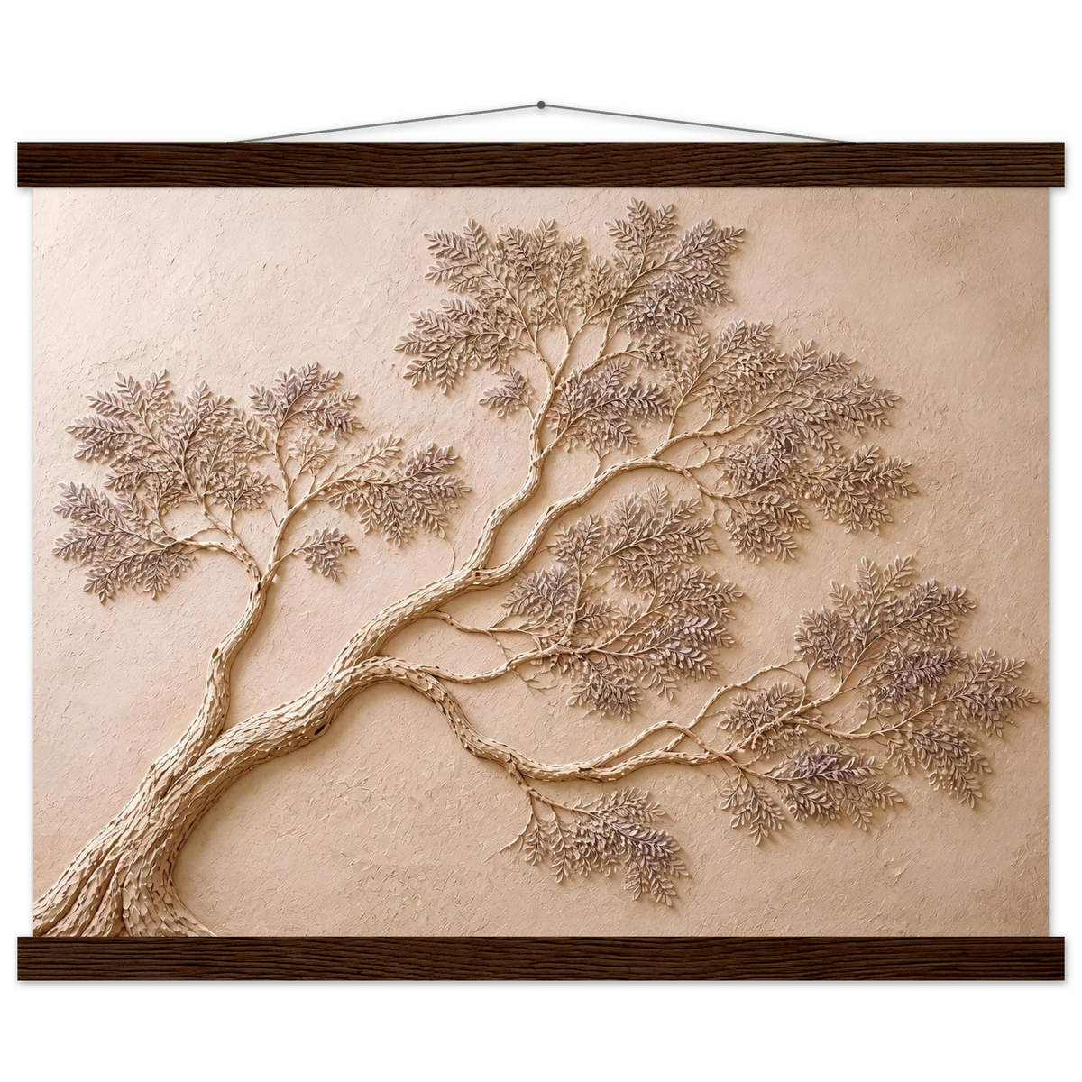 Lilac Reach: flowers and botanical. Fine art poster, alternate frame and size.