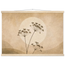 Pôster Wild Stems com suporte de madeira, hastes botânicas suaves em composição circular
