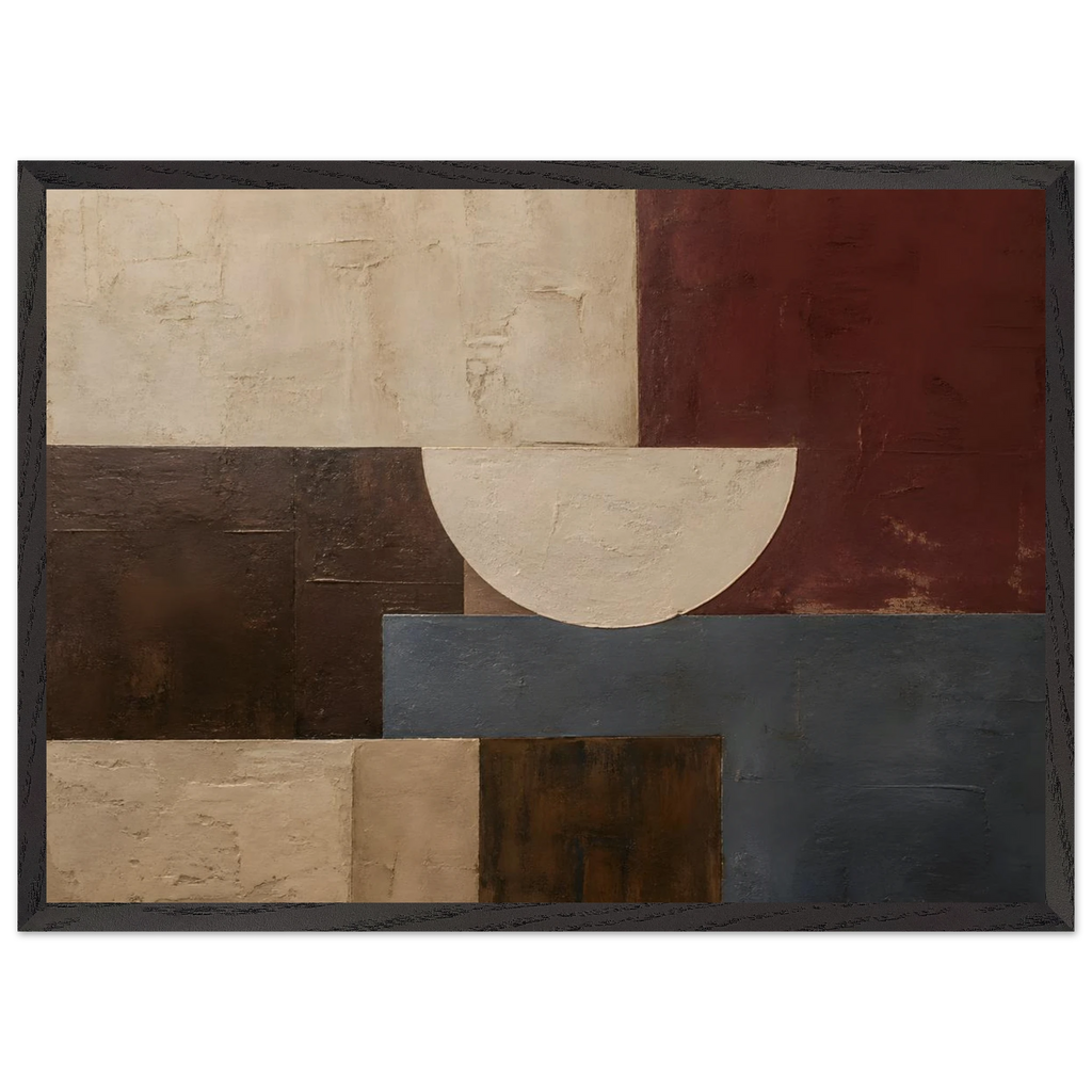 Blocos de Vinho, quadro abstrato emoldurado da The Light Stays.