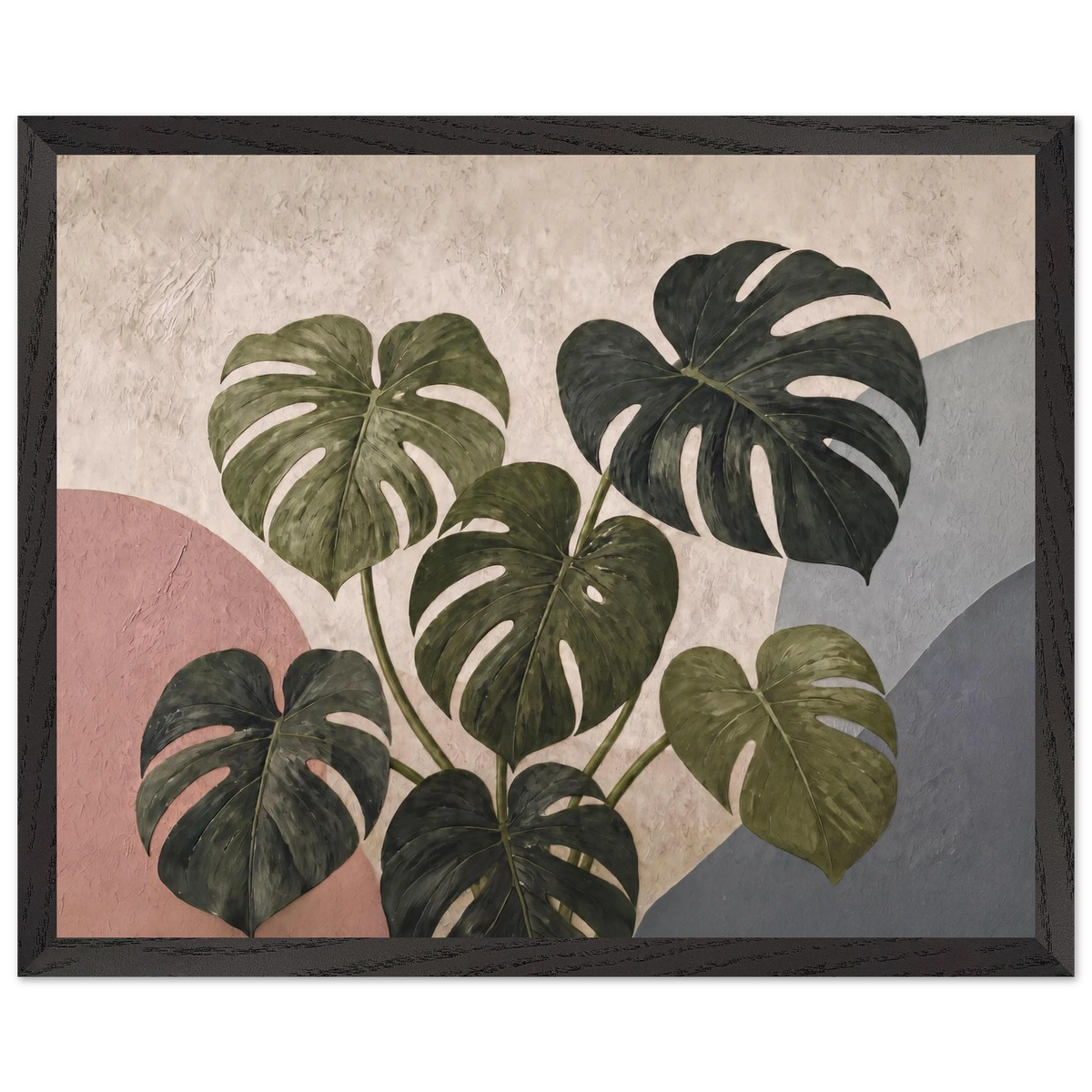 Monstera Sun: botanical and nature. Museum-quality framed fine art print.