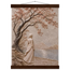 Spring Walk: impasto, lake and blossoming tree. Fine art poster, alternate frame and size.