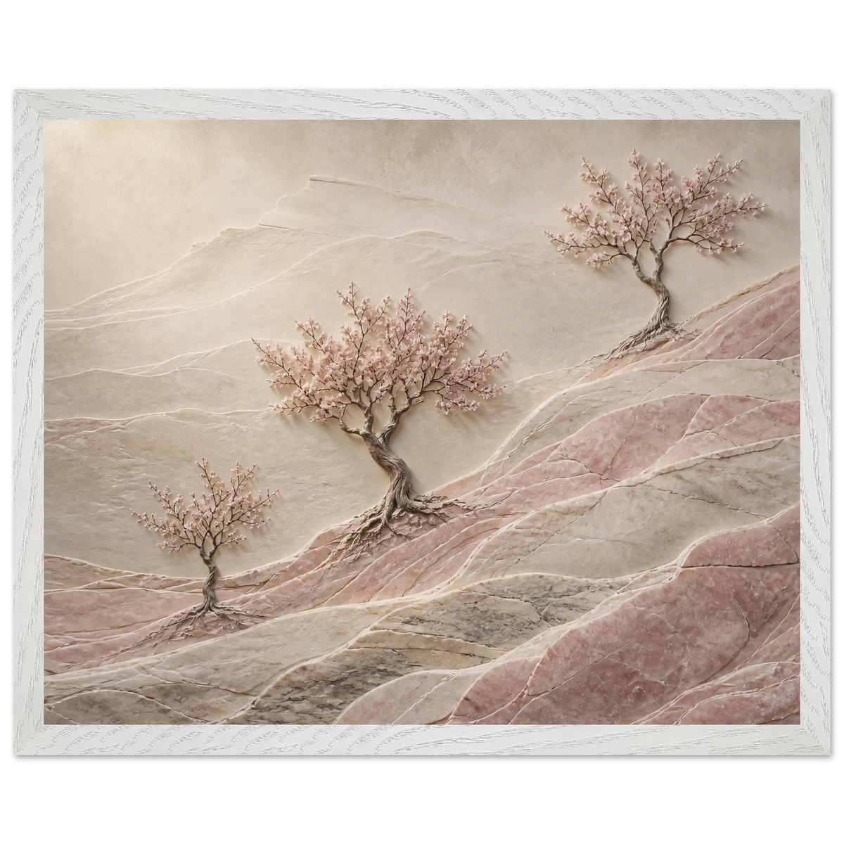 Blossom Terraces: flowers and botanical. Framed fine art print by The Light Stays.
