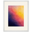 Turquoise and Gold: gradient, night and morning. Framed fine art print, alternate frame and size.