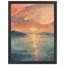 Setouchi Peach Dawn: riviera and japandi. Museum-quality framed fine art print.