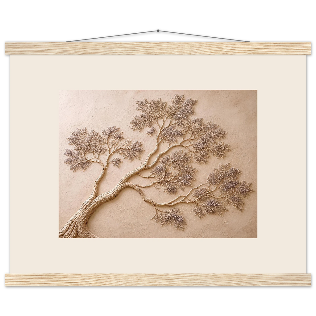 Lilac Reach: flowers and botanical. Fine art poster, alternate frame and size.