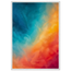 Teal and Orange, gradient, sea and dusk. Archival framed fine art print shown framed.