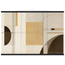 Lines of Sand: geometric abstract, neutral tones and texture. Fine art poster, alternate frame and size.