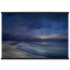 Blue Hour Shore: sea and coastal landscape. Fine art poster, alternate frame and size.