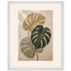 Stone Monstera: botanical and nature. Museum-quality framed fine art print.