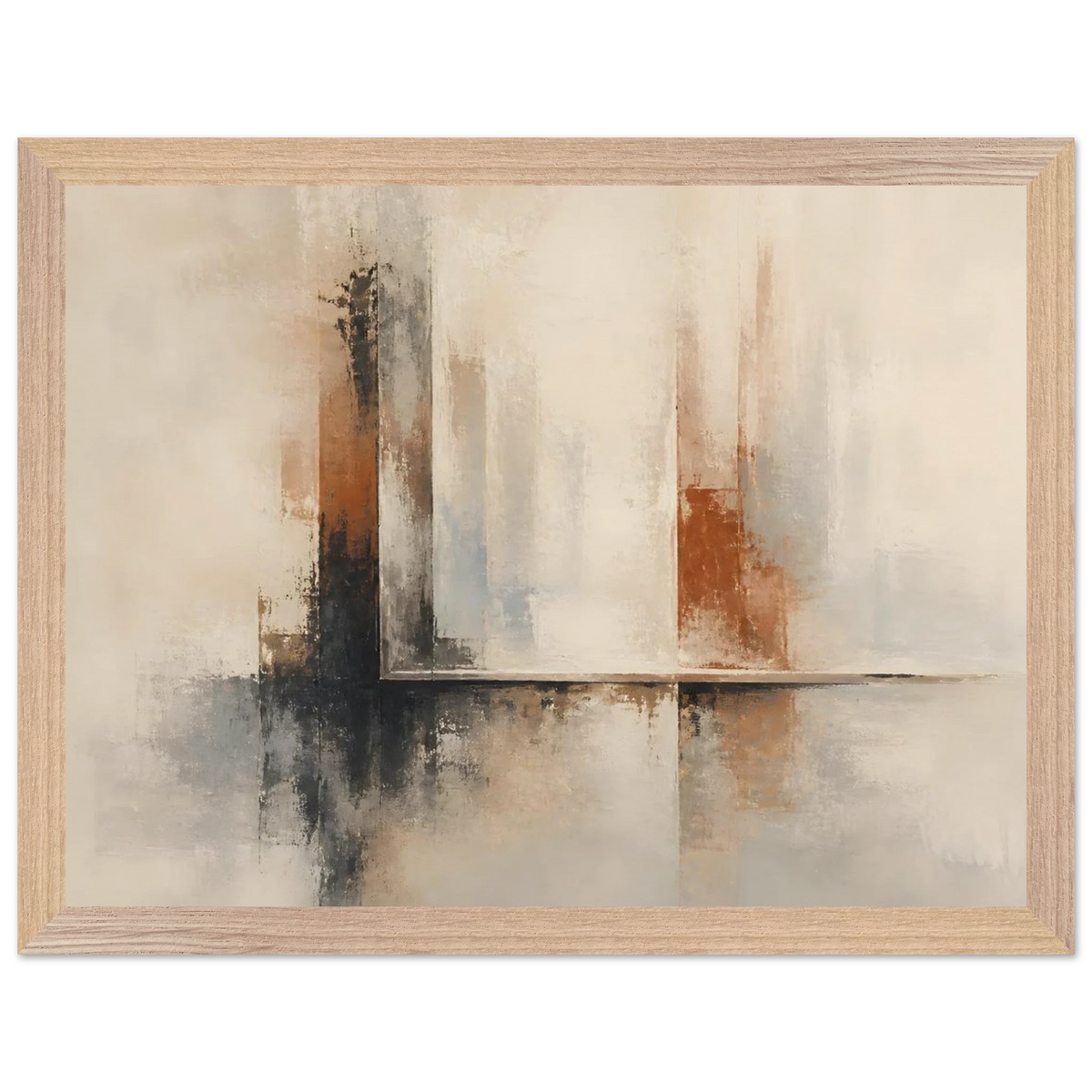 Mineral Threshold: architecture, geometry and rust. Framed fine art print by The Light Stays.
