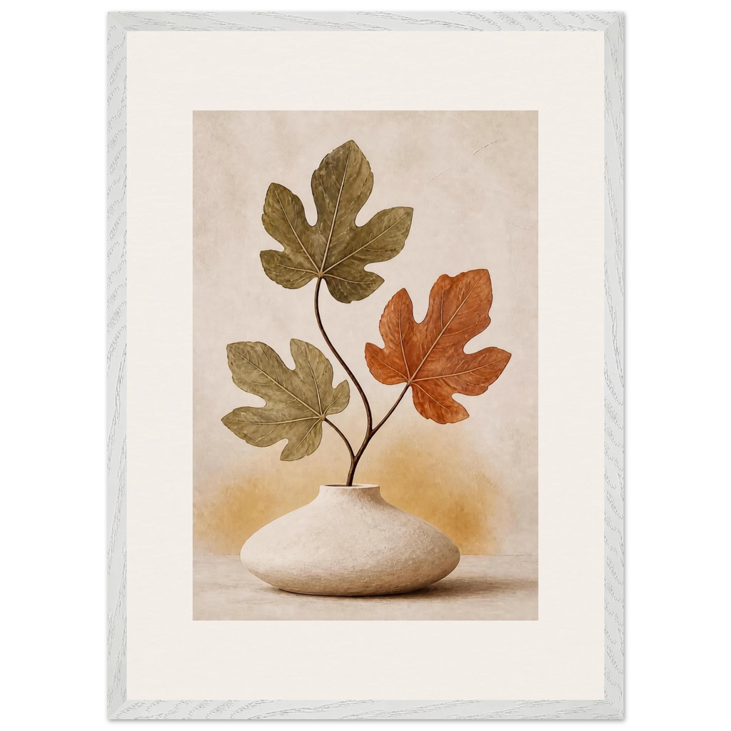 Fig Season: mediterranean and earth tones. Museum-quality framed fine art print.
