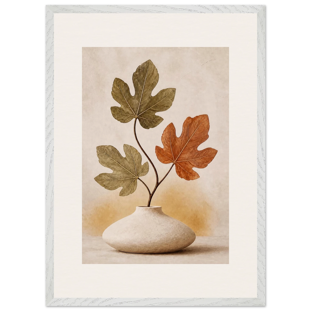 Fig Season: mediterranean and earth tones. Museum-quality framed fine art print.