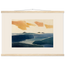 Amber and Indigo: abstract, coastline and color field. Fine art poster by The Light Stays.