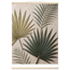 Carved Fronds, impasto, leaves and sand tones. Archival fine art poster shown framed.