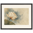 First Lotus Light: flowers and botanical. Museum-quality framed fine art print.