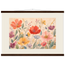 Floral Rhythm, flowers and botanical. Archival fine art poster shown framed.