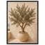 Olive Terrace: landscape and sun. Framed fine art print, alternate frame and size.