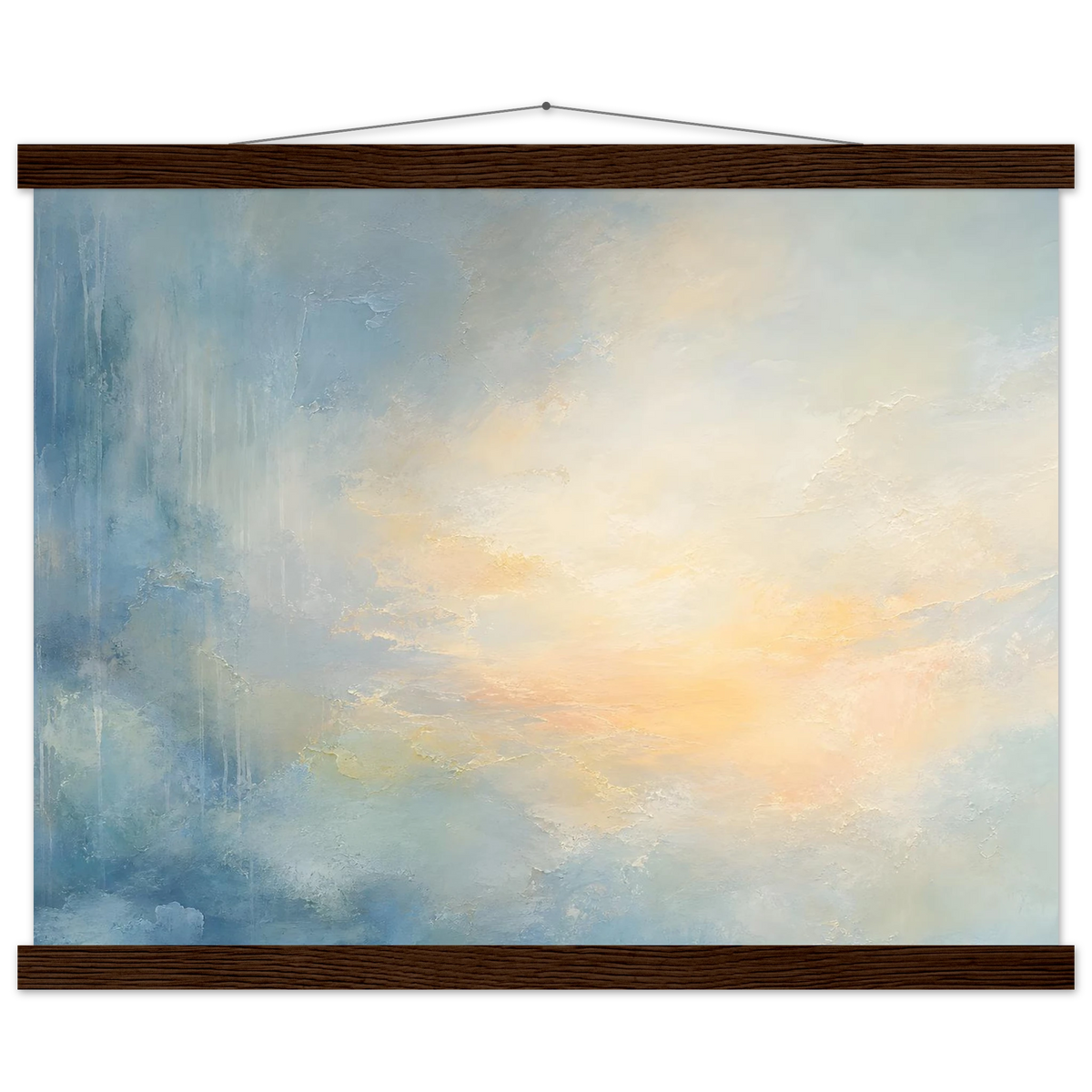 Dawn after Rain: sunrise, coastline and washed light. Fine art poster by The Light Stays.