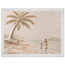 First Tide: sea and coastal landscape. Framed fine art print, alternate frame and size.