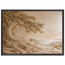 Sandstone Dawn: lumen and siena. Framed fine art print, alternate frame and size.