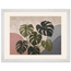 Monstera Sun: botanical and nature. Framed fine art print, alternate frame and size.