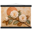 Camellia Eclipse: flowers and botanical. Fine art poster, alternate frame and size.