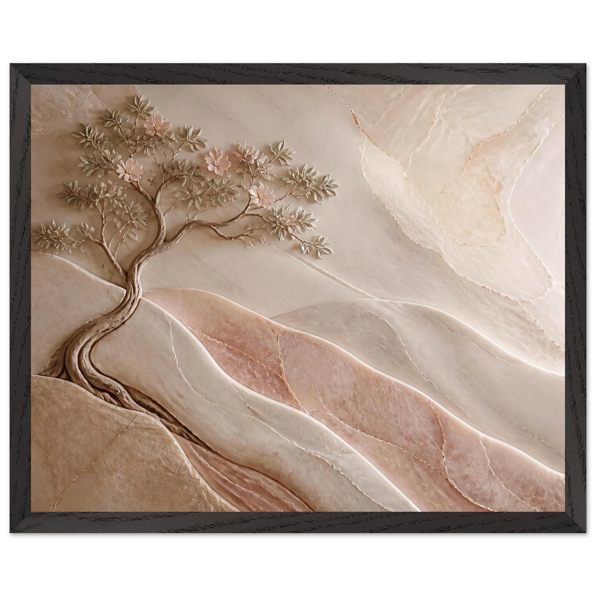 Stone Dawn: petra and siena. Museum-quality framed fine art print.