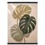 Stone Monstera: botanical and nature. Museum-quality fine art poster.