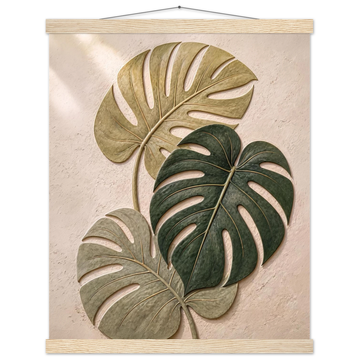 Stone Monstera: botanical and nature. Fine art poster by The Light Stays.