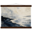 Tidal Ink, sea and coastal landscape. Archival fine art poster shown framed.